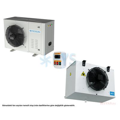 2 HP (0°/+5°) 380 V Tecumseh Komp.lü Soğutma Grubu (Dış Ünite + Kumanda + İç Ünite)