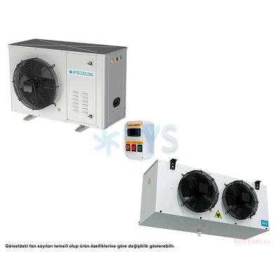 4 HP (0°/-18°) 380 V Tecumseh Komp.lü Soğutma Grubu (Dış Ünite + Kumanda + İç Ünite)