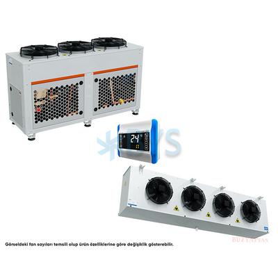 25 HP (0°/-18°) 380 V Dorin Komp.lü Soğutma Grubu (Dış Ünite + Kumanda + İç Ünite)