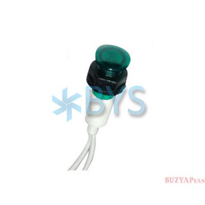 10 mm Sinyal Lambası Yeşil 220 V