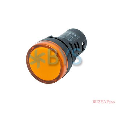 22 mm Led Sinyal Lambası Sarı 220 V