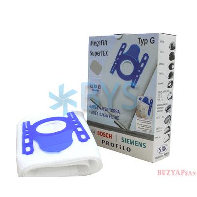 Bosch G Tipi Kutulu Elyaf (SRK) (SMS) Torba 4 lü Paket (Plastik Mavi Ağız)