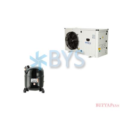 1hp (+) Embraco Kompresörlü Yüksek Basınç Soğutma Dış Ünite 220V R404a