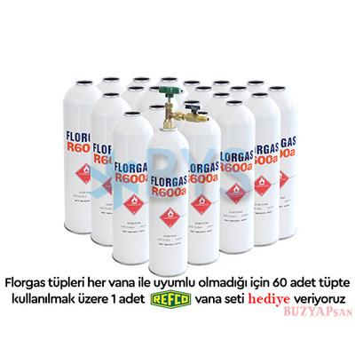 Florgas R600a Soğutucu Gaz 400 Gr (60 adet)