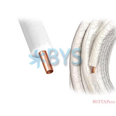 Beyaz İzolasyonlu 9 Mm Bakır Boru 1/4 50 Mt (SPLIT)