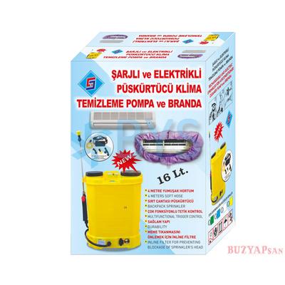 Klima İlaç Pompası Şarjlı ve Elektrikli Püskürtücü 16 Lt