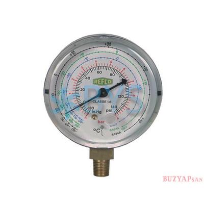 Refco M2-250-DS Alçak Basınç R22-134-404 Manometre Saati