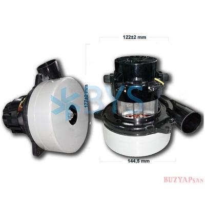 Süpürge Motoru Model 70 İki Fanlı Egzostlu Bakır Sargılı 220V 1300 Watt