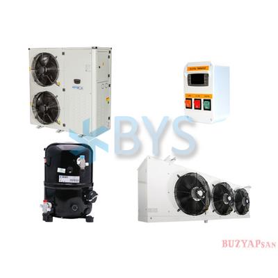 8hp (-) Tecumseh Kompresörlü Alçak Basınç Soğutma Grubu 380V R404a