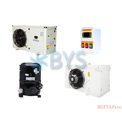 1.5hp (+) Tecumseh Kompresörlü Yüksek Basınç Soğutma Grubu 380V R404a