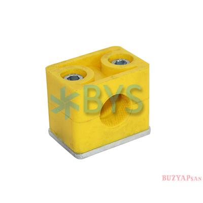 Tekli Bakır Boru Kelepçesi Çift Vidalı 16 mm
