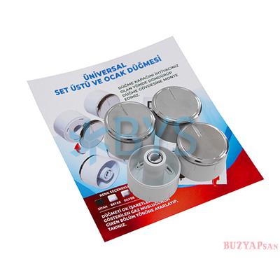 Üniversal Düğme Takımı Beyaz Uzun (TPX60)