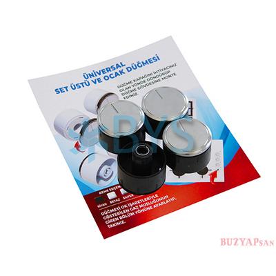 Üniversal Düğme Takımı Siyah Uzun (TPX62)