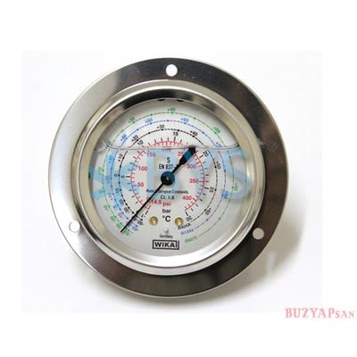 Üniversal Gliserinli Arkadan Bağlantı Yüksek Basınç R404-134-407 Manometre Saati