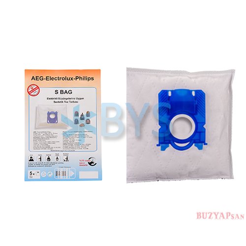 Philips S Bag Elyaf (SMS) Torba 5 li Paket (Plastik Mavi Ağız)